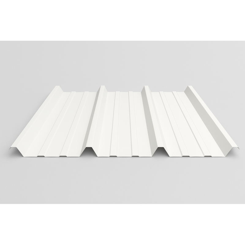 Bac acier blanc 4 ondes 0,45 mm – 1er prix toiture Bac acier blanc 4 ondes 0,45 mm – 1er prix toiture