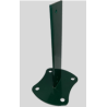 Platine grand vent pour poteau clôture – Fixation béton