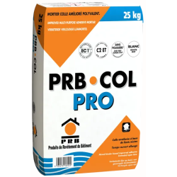Mortier-colle amélioré Col Pro - blanc - sac de 25 kg