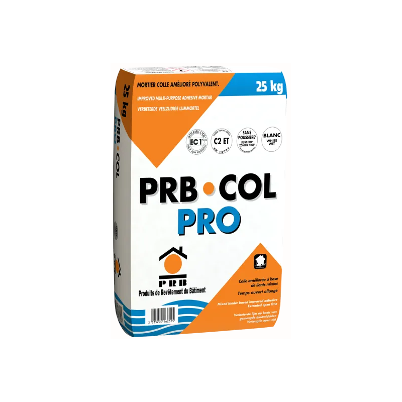 Mortier-colle amélioré Col Pro - blanc - sac de 25 kg Mortier-colle amélioré Col Pro - blanc - sac de 25 kg