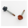 Vis support bois pour fixation tôle imitation tuile 5.5X25 avec Rondelle d'étanchéité /100