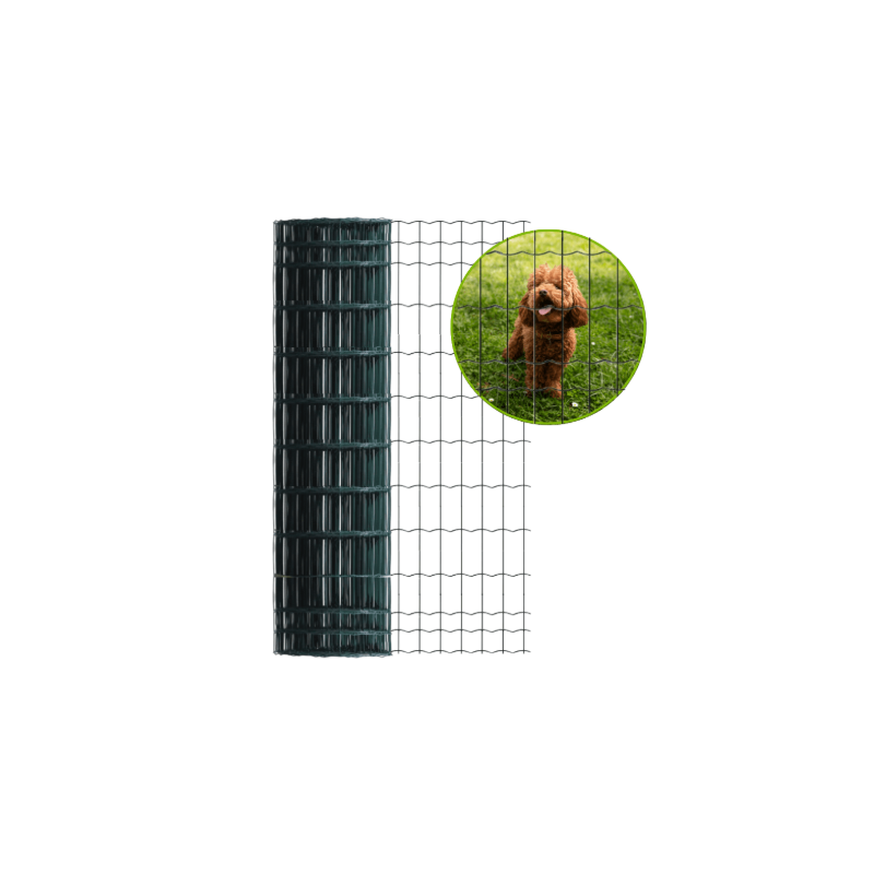 Grillage soudé vert 100x50 – Rouleau 25 m | Brico Métal