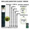 Grillage soudé vert 100x50 – Rouleau 25 m | Brico Métal