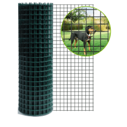 Grillage soudé vert 50x50 – Rouleau 25 m | Cloture Métal