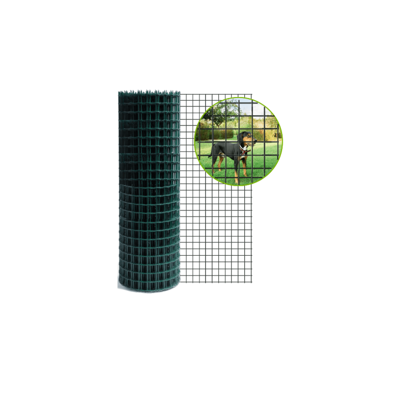 Grillage soudé vert 50x50 – Rouleau 25 m | Cloture Métal