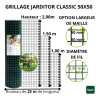 Grillage soudé vert 50x50 – Rouleau 25 m | Cloture Métal