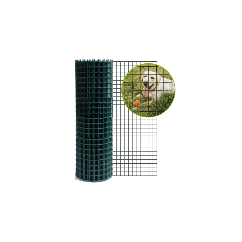 Grillage soudé vert 50x50 – Fil 3 mm – Rouleau 25 m | Cloture Métal