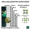 Grillage soudé vert 50x50 – Fil 3 mm – Rouleau 25 m | Cloture Métal