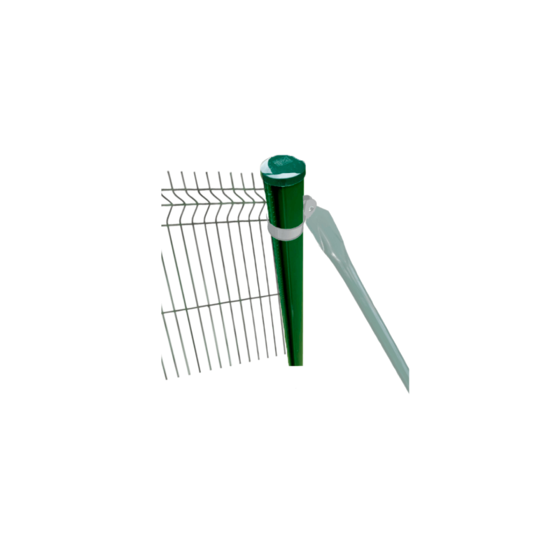 Poteau rond Quick Fix – Pose rapide pour grillage | Cloture Métal