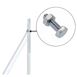 Fixation boulon jambe de force – Accessoire clôture | Cloture Métal