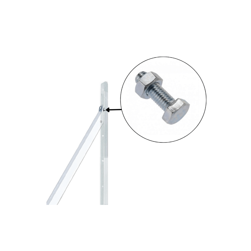 Fixation boulon jambe de force – Accessoire clôture | Cloture Métal Fixation boulon jambe de force – Accessoire clôture | Cloture Métal