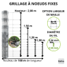 Grillage à nœuds fixes galvanisé – rouleau 100 m | Cloture Métal