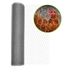 Grillage triple torsion galvanisé 50 m – poulailler & volière | Cloture Métal