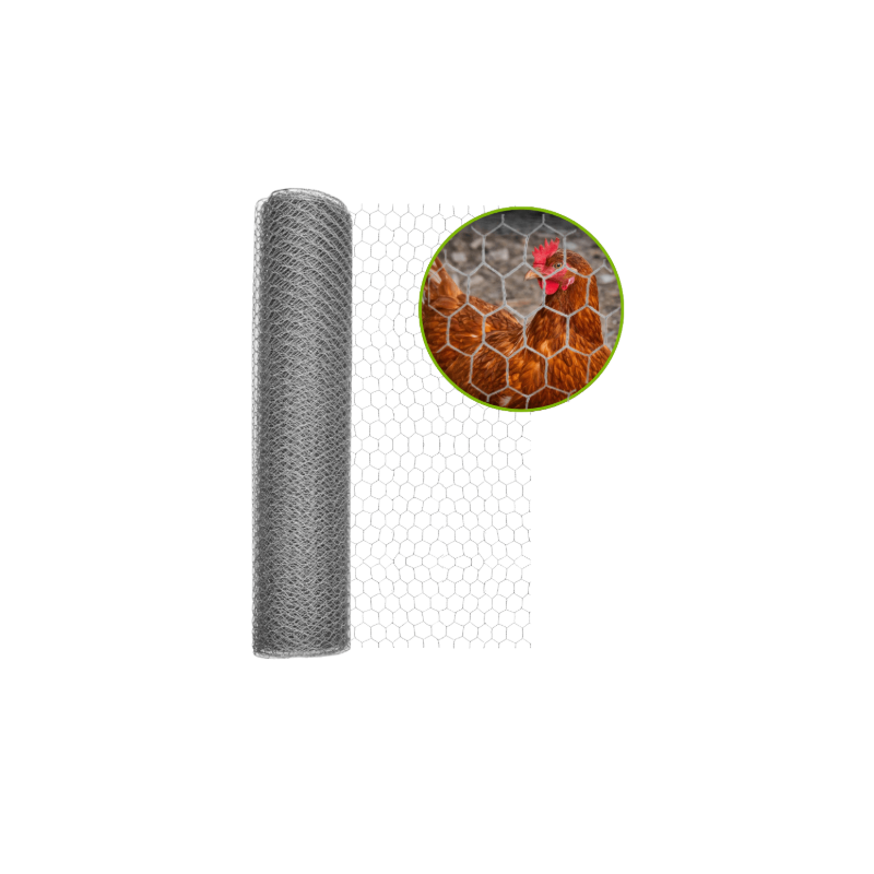 Grillage triple torsion galvanisé 50 m – poulailler & volière | Cloture Métal