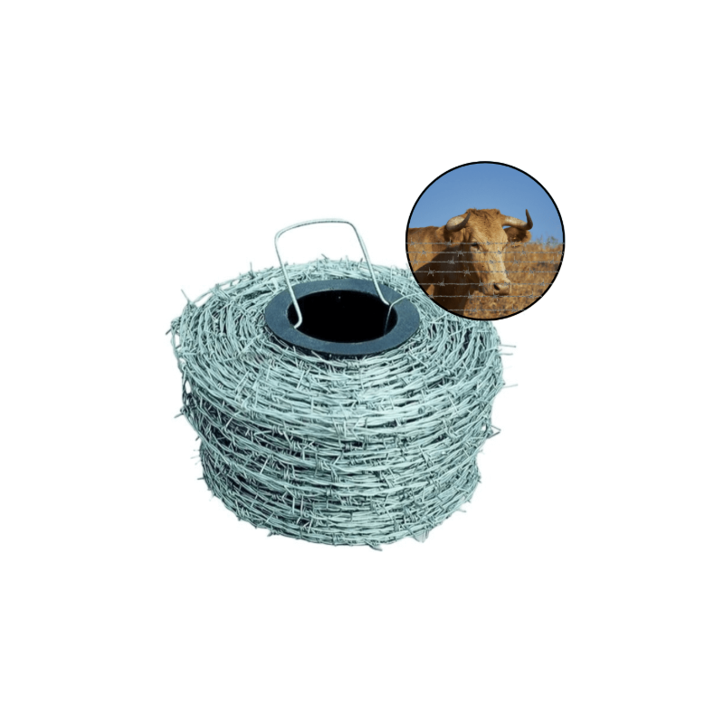Barbelé galvanisé Excellence 200 m – Ø 2,2 mm ou 2,7 mm | Cloture Métal