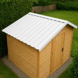 Bac acier blanc 4 ondes 0,45 mm – 1er prix toiture