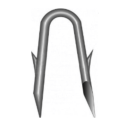 Crampillon harpon galvanisé 3,85 x 38 mm – Carton 3 KG | Fixation grillage & clôture