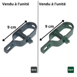 Tendeur de grillage vert ou gris – Mise en tension fil de clôture | Brico Métal