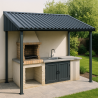 Tôle bac acier 4 ondes – toiture éco abri ou carport