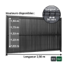 Kit occultant PVC pour clôture rigide – Plusieurs hauteurs