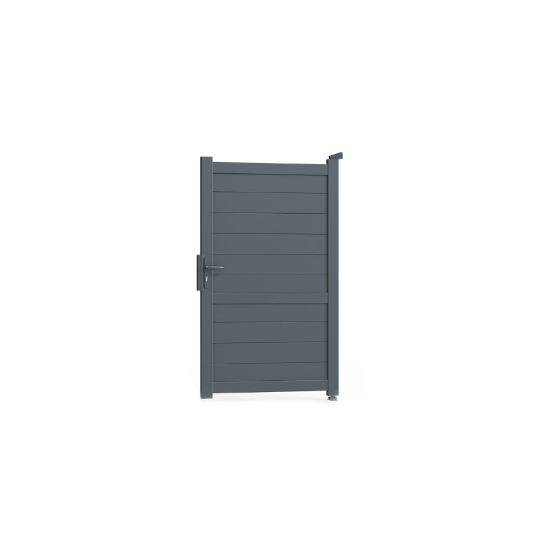 Portillon Aluminium Magnolia Gris 1m x 1m70 | Clôture Metal