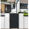 Portillon Aluminium Magnolia Gris 1m x 1m70 | Clôture Metal