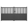 Portail Aluminium Samantha Gris 3m00 ou 3m50 - Ht 1m60 | Clôture Metal