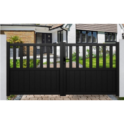 Portail Aluminium Samantha Gris 3m00 ou 3m50 - Ht 1m60 | Clôture Metal