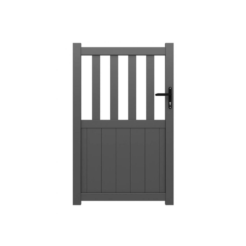 Portillon Aluminium Samantha Gris 1m00 x 1m60 | Clôture Metal