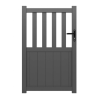 Portillon Aluminium Samantha Gris 1m00 x 1m60 | Clôture Metal