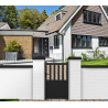 Portillon Aluminium Samantha Gris 1m00 x 1m60 | Clôture Metal