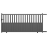 Portail Coulissant Aluminium Samantha Gris 3m50 ou 4m00 - Ht 1m60