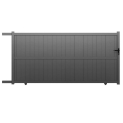 Portail Aluminium Felicia Gris 3m50 x 1m70 | Clôture Metal