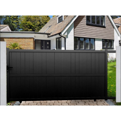 Portail Aluminium Felicia Gris 3m50 x 1m70 | Clôture Metal