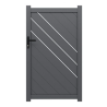 Portillon Aluminium Camélia Gris 1m00 x 1m70 | Clôture Metal