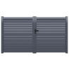 Portail Aluminium Suzana persienné Gris 3m00 ou 3m50 | Clôture Metal