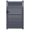 Portillon Aluminium Suzana persienné Gris 7016 | Clôture Metal