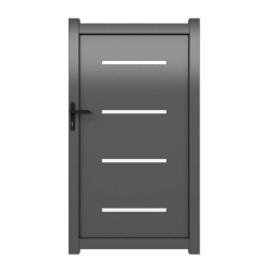 Portillon Aluminium Jordana Gris 7016 | 1m00 x 1m70 | Clôture Metal