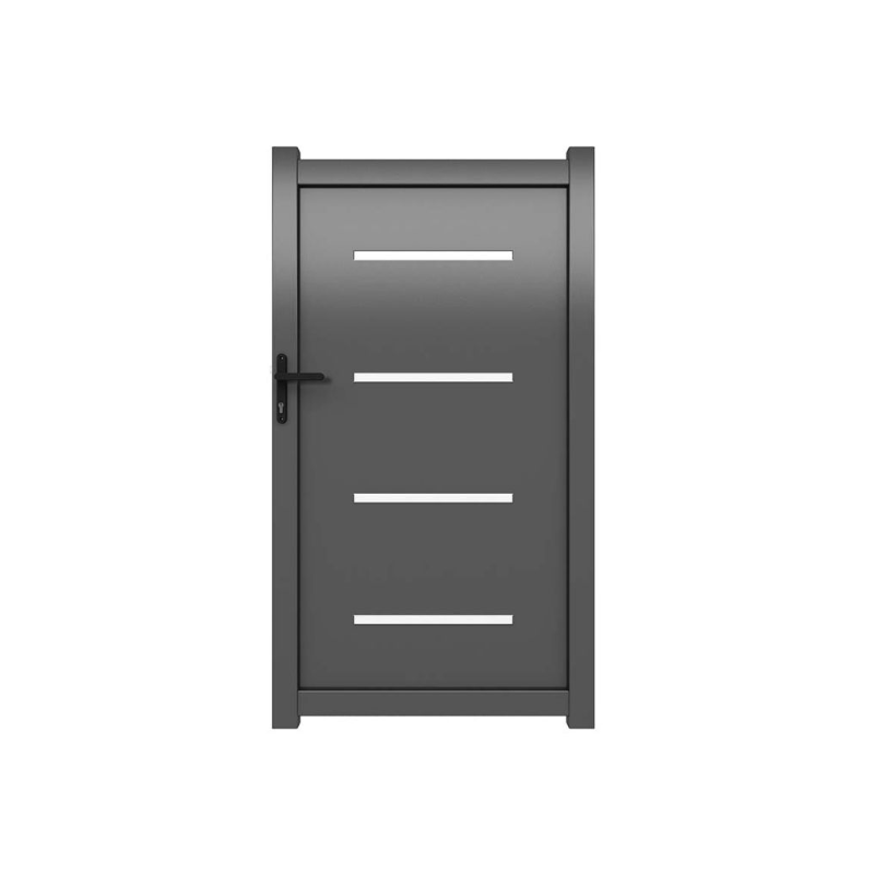 Portillon Aluminium Jordana Gris 7016 | 1m00 x 1m70 | Clôture Metal