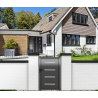 Portillon Aluminium Jordana Gris 7016 | 1m00 x 1m70 | Clôture Metal