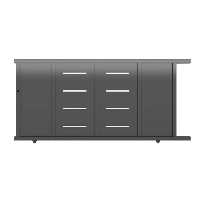 Portail Coulissant Aluminium Lorient Gris 7016 | 3m50 ou 4m00 x 1m70