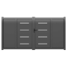 Portail Aluminium Jordana Gris 7016 | 3m00 ou 3m50 x 1m70