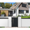 Portillon Aluminium Ornella Gris 7016 | Passage 1m00 x Ht 1m60