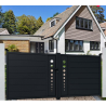 Portail Battant Aluminium Ornella Gris 7016 | 3m00 x 1m60