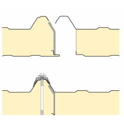 Panneau sandwich bac acier isolé 40 mm - Toiture isolante durable