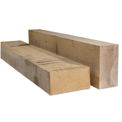 Traverse paysagère chêne 2,60 m — section 100×200 mm