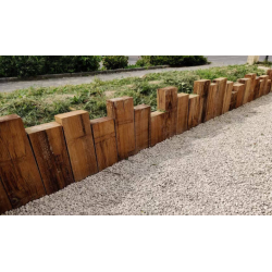 Traverse paysagère chêne traité 2,6 m — 100×200 mm