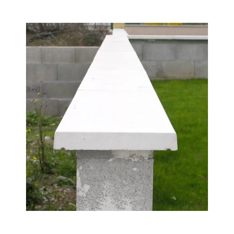 Couvertine béton plate blanche 1 m – Finition mur ou muret extérieur | Clôture Métal
