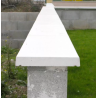 Couvertine béton plate blanche 1 m – Finition mur ou muret extérieur | Clôture Métal