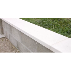Couvertine béton plate blanche 1 m – Finition mur ou muret extérieur | Clôture Métal